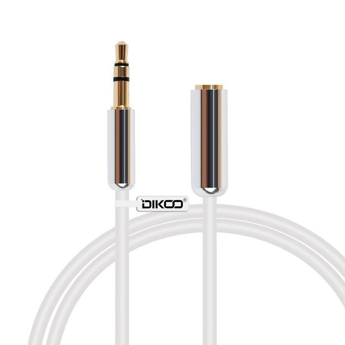 DIKOO 35510011 AUX 3.5mm Male to Male Stereo Audio Cable with In-line Microphone N61