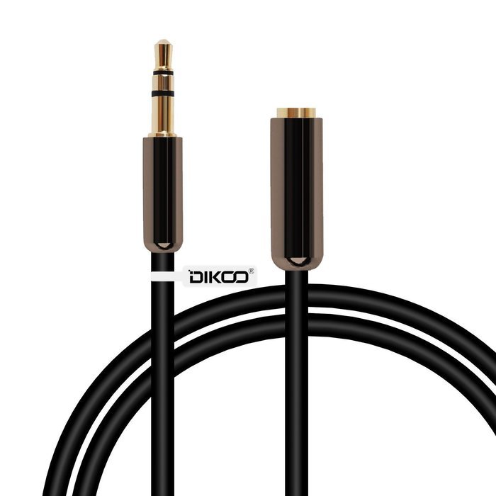 DIKOO 35510011 AUX 3.5mm Male to Male Stereo Audio Cable with In-line Microphone N65
