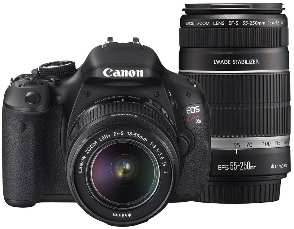 Canon EOS Kiss X5 Digital SLR Camera 2 Lens Kit - International Version (No Warranty) N12