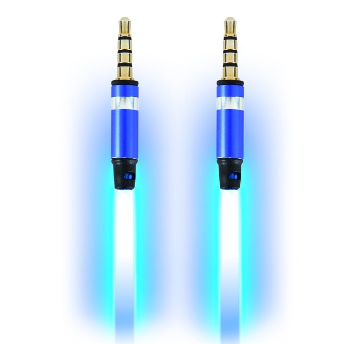 Pilot Electronics EL-1301B Electroluminescent V2 Audio Response Auxiliary Cable, Blue N5