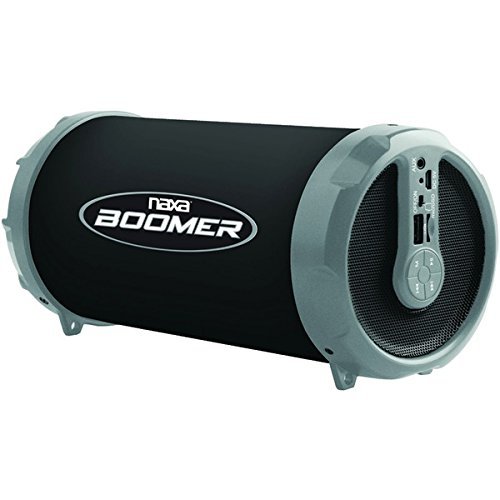 New NAXA NAS-3071 GRAY BOOMER Portable Bluetooth Speaker (Gray)