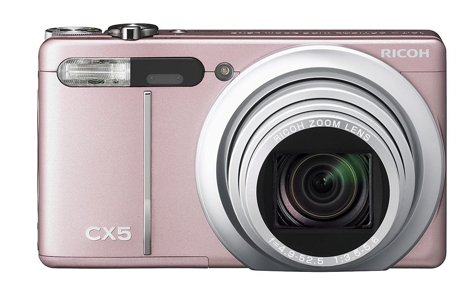 Ricoh CX5 10 MP CMOS Digital Camera with 10.7x Optical Zoom (Pink)