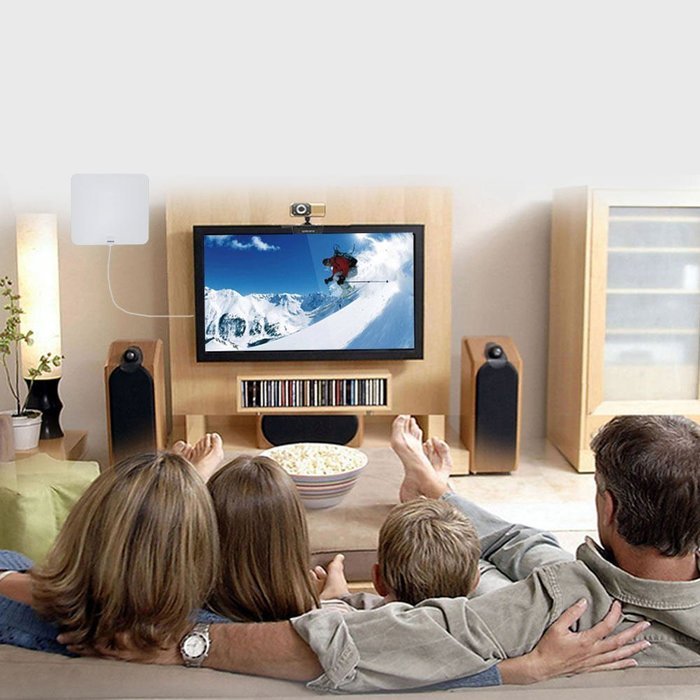 Indoor TV Antenna 50 Miles Range Amplified High Gain Signal With 16.4 Foot Coaxial Cable For Clear HDTV Vinovo... N5