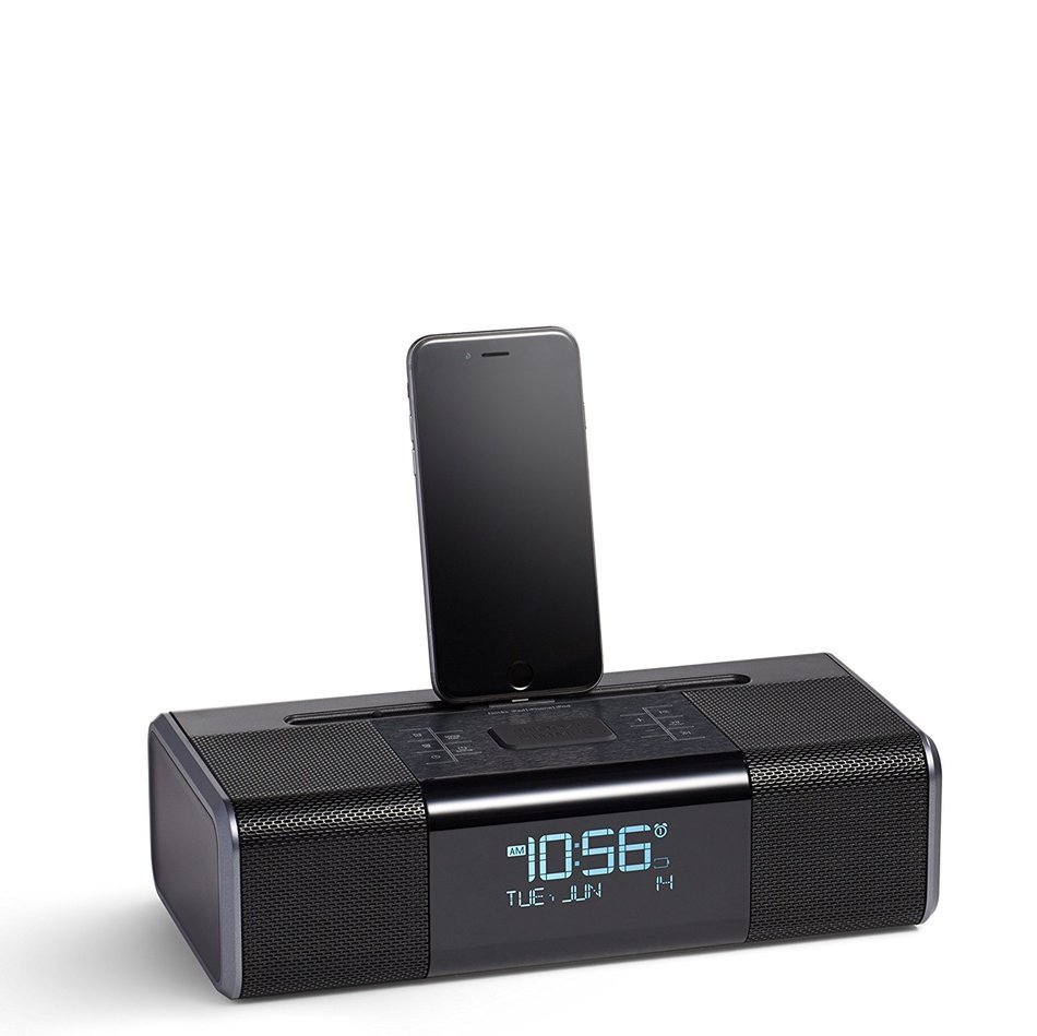 AmazonBasics Lightning Dock Clock Radio N8