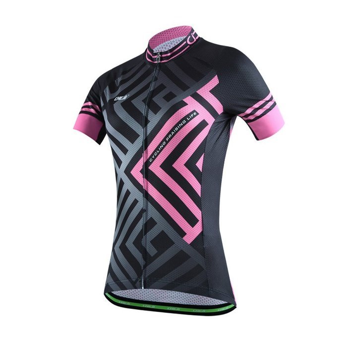 Ophelia Women Short Sleeve Cycling Jersey Pant Set+arm Sleeves(Skull,S) N40