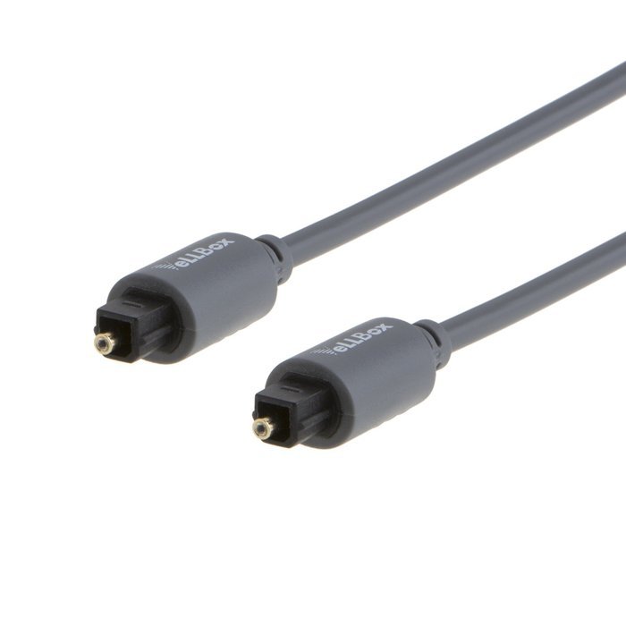 VeLLBox (50Feet) Slim Toslink Optical Digital Audio Cable OD:4.0mm Molded ,Grey N10