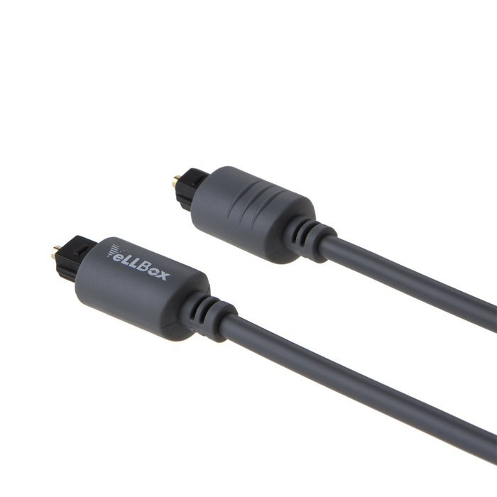 VeLLBox (50Feet) Slim Toslink Optical Digital Audio Cable OD:4.0mm Molded ,Grey N11