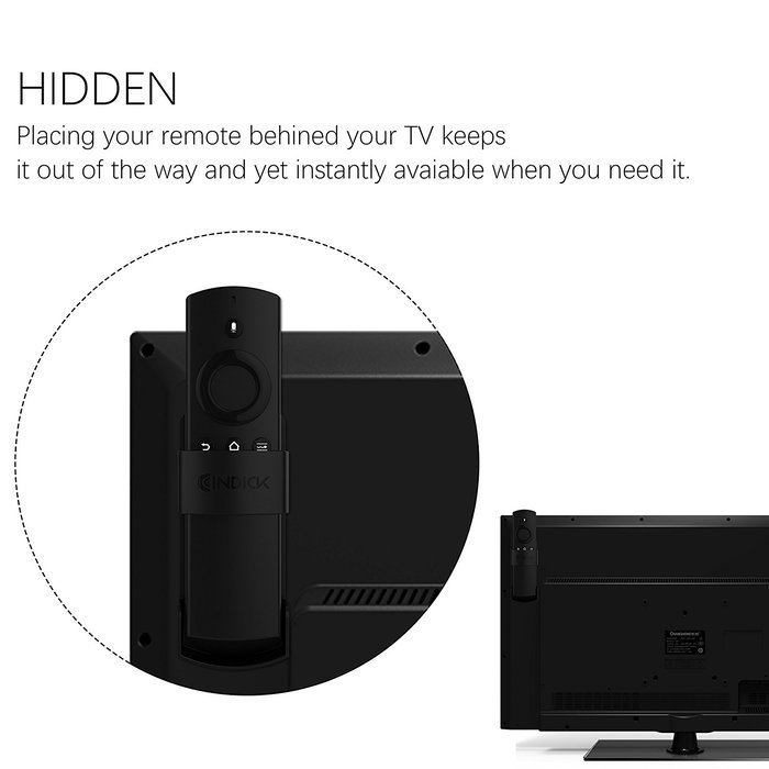 Fire TV Remote Holder with Double Sided 3M Adhesive for Fire TV Remote N3