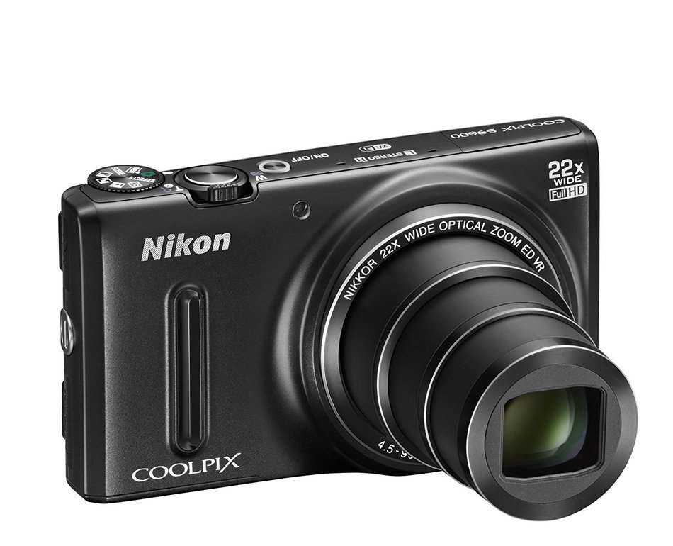 Nikon COOLPIX S9600 16MP WiFi Camera w/ 22x Optical Zoom (Black) (Discontinued by Manufacturer) N7