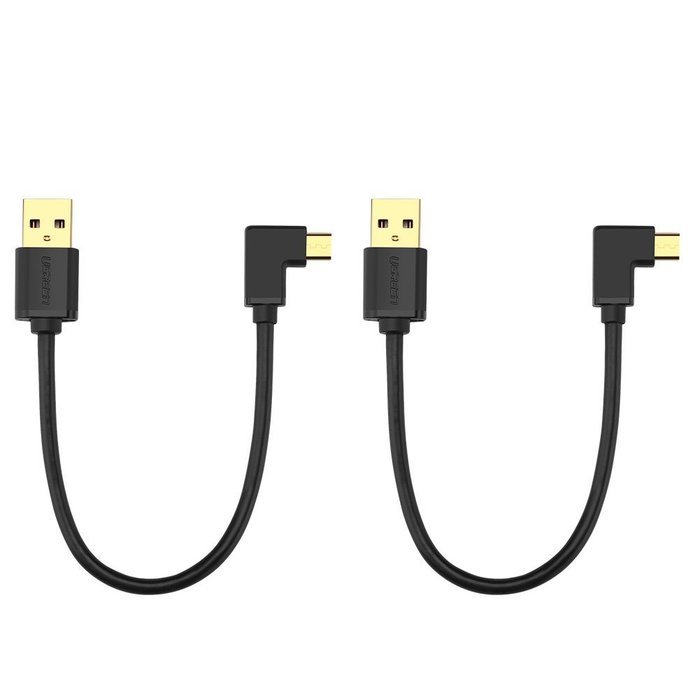 Micro USB Cable, Ugreen USB Power Cable Charging for Fire TV Stick, Chromecast, Roku 6 Inches (Left+Right) N12