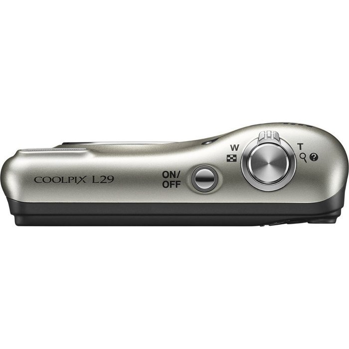 Nikon Coolpix L29 16.1 MP Point and Shoot Camera with 5x Optical Zoom (Silver) (Certified Refurbished) N2
