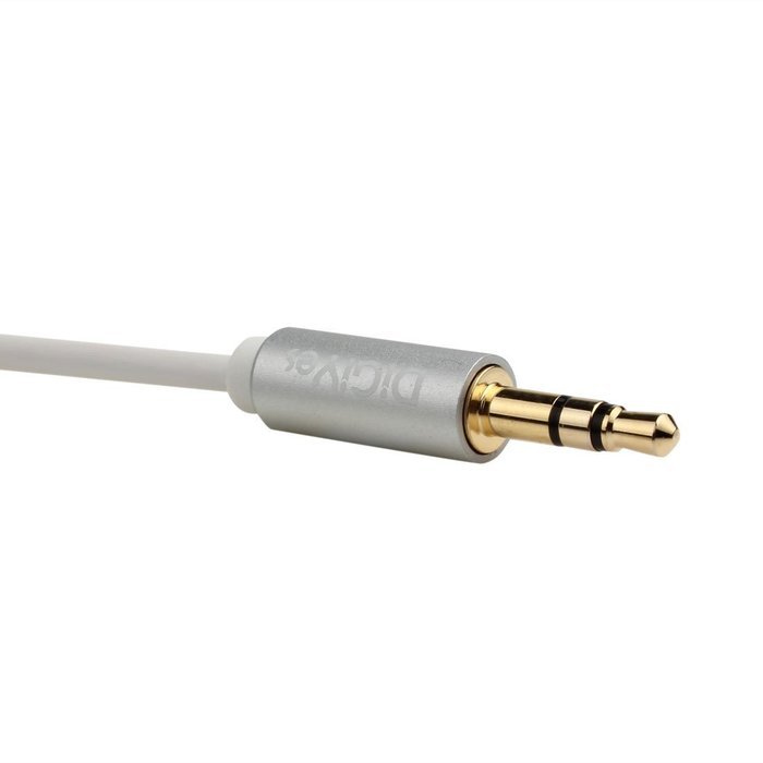 DiGiYes&reg; 1.8m（6ft） 3.5mm Male to 2 x 3.5mm Female Aux Stereo Audio Splitter Cable Gold Plated Metal Connector... N9