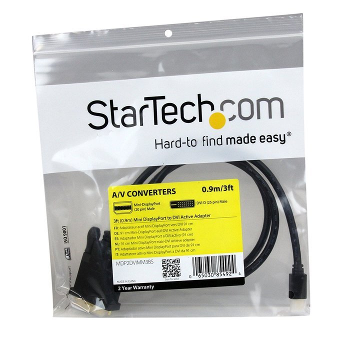 StarTech.com MDP2DVIS Mini DisplayPort to DVI Active Adapter N18