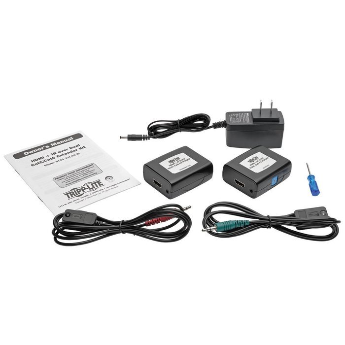 Tripp Lite HDMI over Dual Cat5 / Cat6 Extender, Transmitter and Receiver for Video and Audio 1920x1200 1080p at... N3