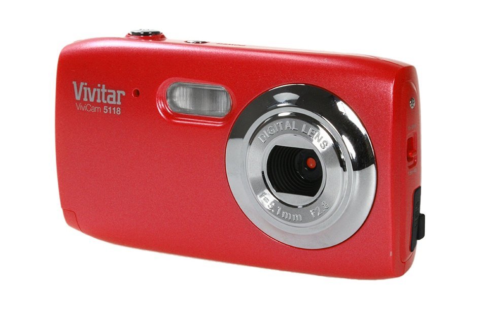 Vivitar V5118-RH 5.1 MP Digital Camera with 4x Optical Zoom - Red