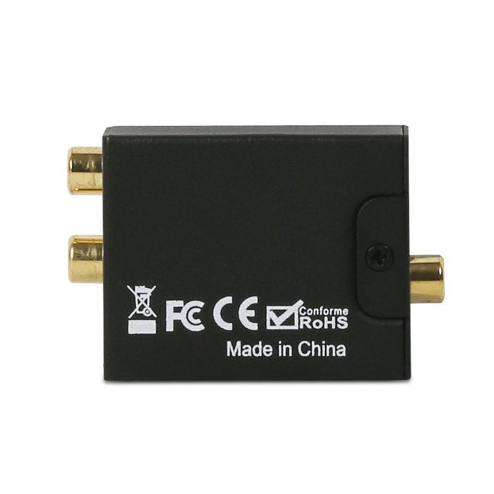 Fosmon Digital Optical Coax to Analog RCA Audio Converter Adapter N12