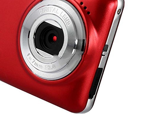 Amikov 800-Fe 12 Mega Pixel 2.7" Tft Lcd Hd Digital Camera With 8X Digital Zoom, Smile Capture (Red) Produced... N3