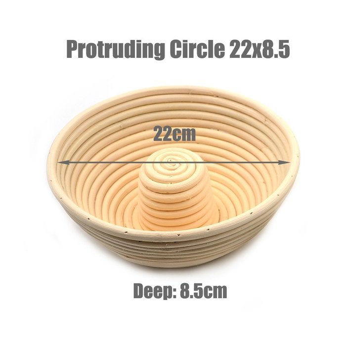 AngelaKerry 1pcs 34x15.5x7cm (1.3x0.6x0.2.8 inch) Banneton Brotform Long-Strip Bread Proofing Basket Handmade N41