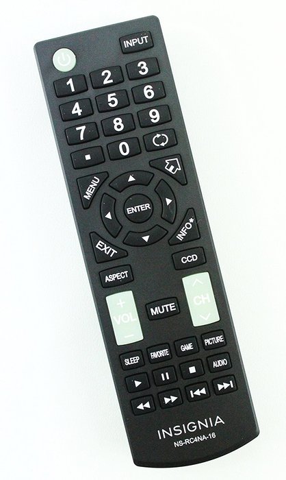 Insignia NS-RC4NA-16 LED TV Remote Control N2