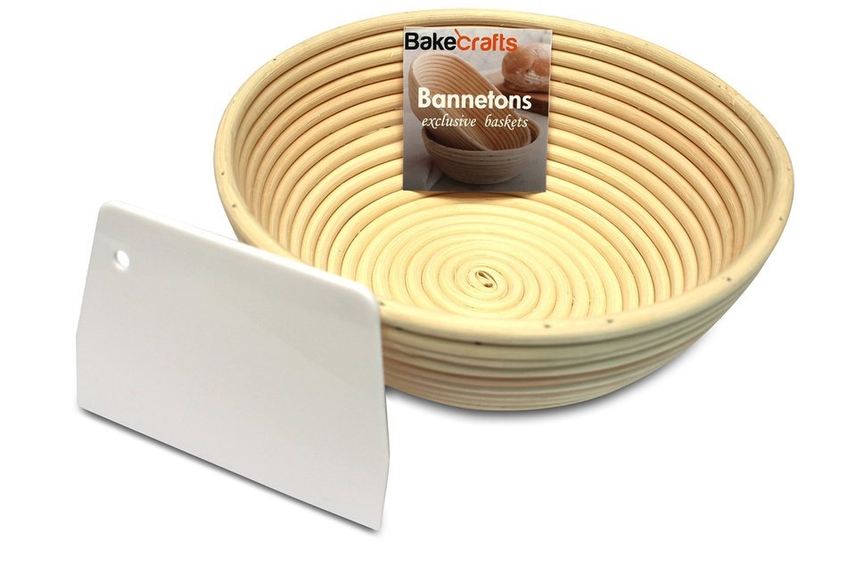 Bakecrafts - Handmade Round Botform Banneton Proofing Basket Bowl Perfect for Making Artisan Bread with Rising...