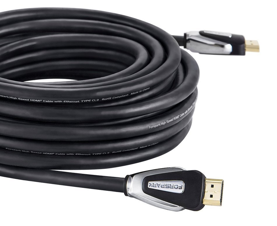 FORSPARK High Speed Ultra HDMI Cable 25ft with Ethernet ,Full HD, Supports 4K, 3D, 1080p Full HD Latest Version... N11