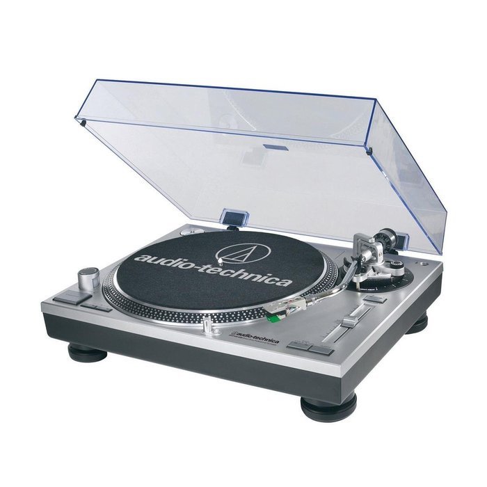 AudioTechnica AT-LP120-USB Direct-Drive Professional USB & Analog Turntable (Silver) with Klipsch R-15PM Reference... N2