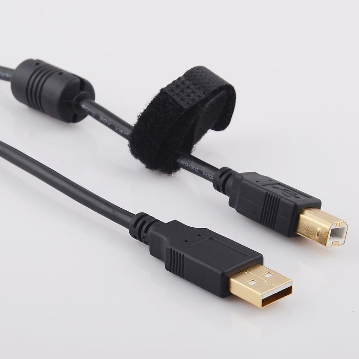 15ft USB Printer Cable + 10ft AC Power Cord IPAX for CANON Pixma EPSON Workforce Pro Stylus Expression Home HP... N8