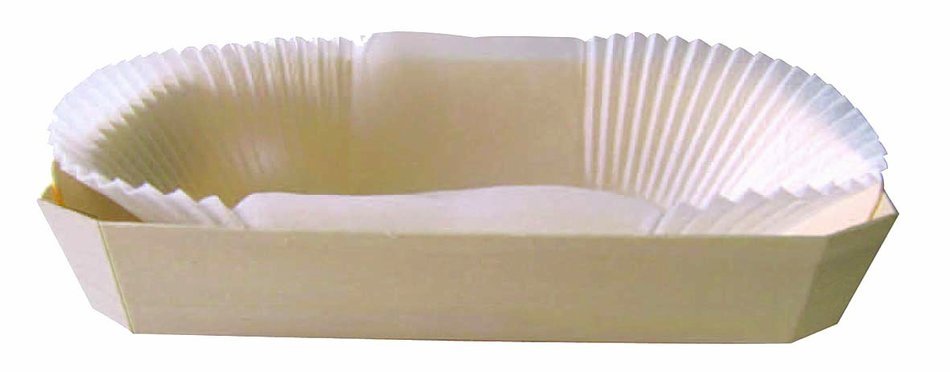 PacknWood Wooden Baking Mold, Baking Liner Included, 30 oz. Capacity (Case of 100)