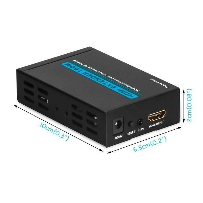 HDMI Extender, Matcis&reg; HDMI Signal Extenders Over CAT 5e/6 UTP/STP Ethernet Cable Up to 120m (Up to 120M, Sender... N29