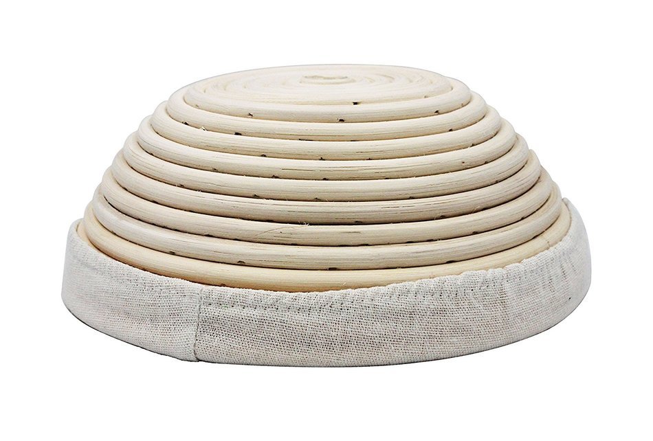 Boseen Round Banneton Bread Dough Proofing Rising Rattan Basket & Liner( 8.6 inches) N6