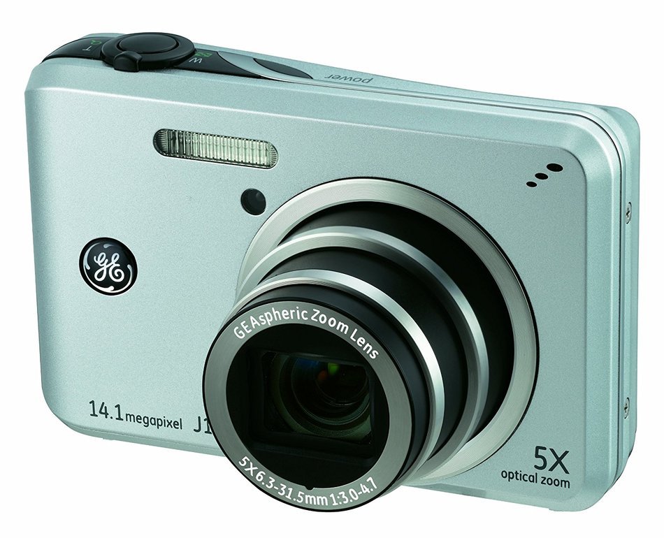 GE J1455 14MP Digital Camera with 5X Optical Zoom and 3.0-Inch LCD with Auto Brightness (Silver) N5