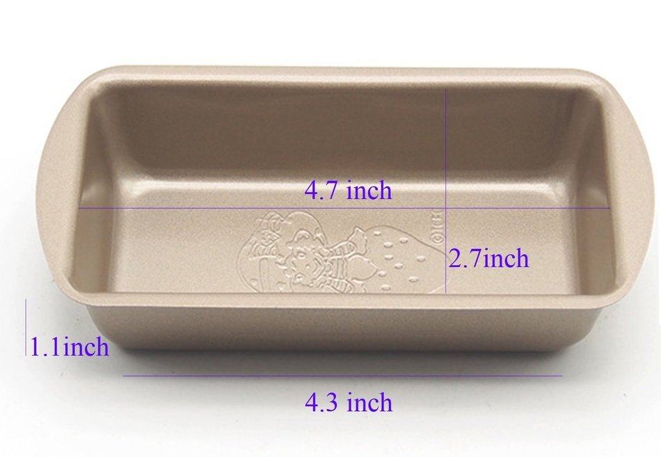 SS&CC Mini Heavy-gauge Steel Loaf Pans - 4.5 X 2.5 Inch Set of 2 N5