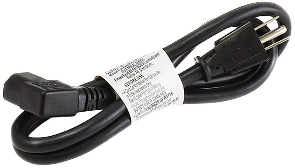 Monoprice 107679 3-Feet 16AWG Right Angle Power Cord Cable with 3 Conductor PC Power Connector Socket C13/5-15P... N2