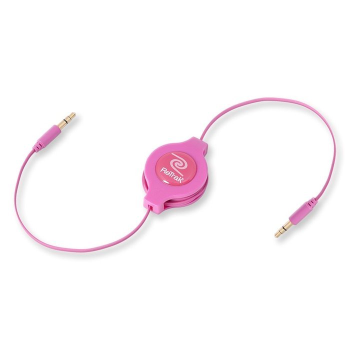 ReTrak ETPRAUX Premier Retractable 6-Feet Auxiliary Cable N18