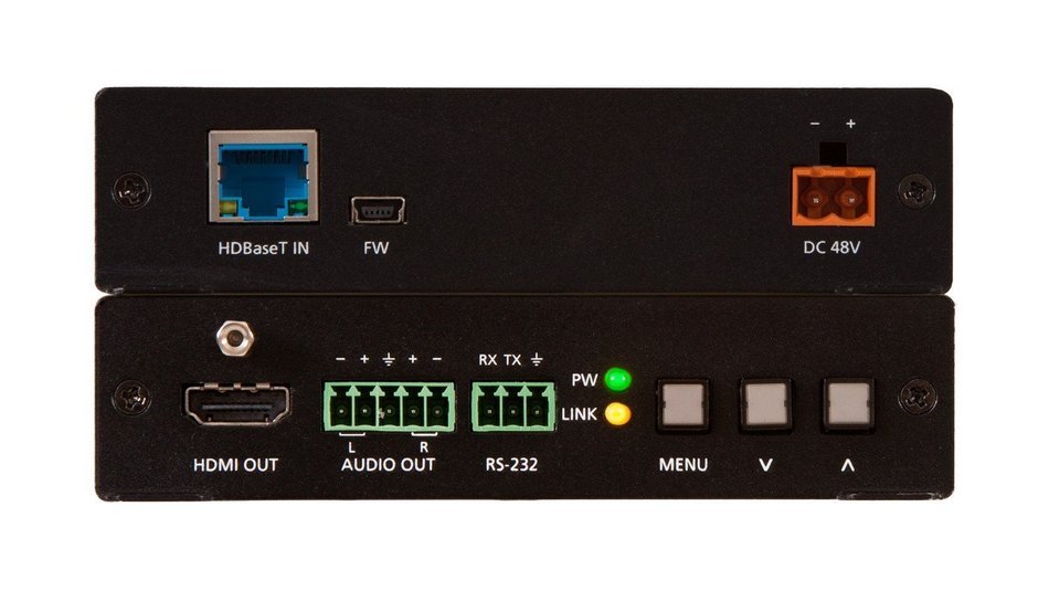 Atlona AT-HDVS-150-RX HDBaseT Scaler Receiver w/ HDMI and Analog Audio output, POE