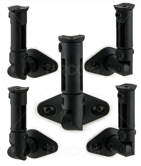 Mount-It! MI-SB206 6 Pieces, Universal Full-Motion, Articulating, Audio Media HiFi 5.1 Channel Surround Sound... N6
