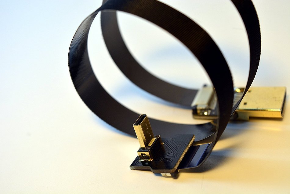 New BLACK 50CM FPV HDMI Cable Micro Interface to Standard Interface for GH4 GOPRO BMPCC A5000 A6000 A7R A7S N7