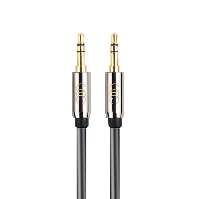 2X 3.5mm Aux Cord ( 2.5 meter / 8 Feet each ) Universal Durable Auxiliary Cable for Car - Flexible PVC with Limited... N17