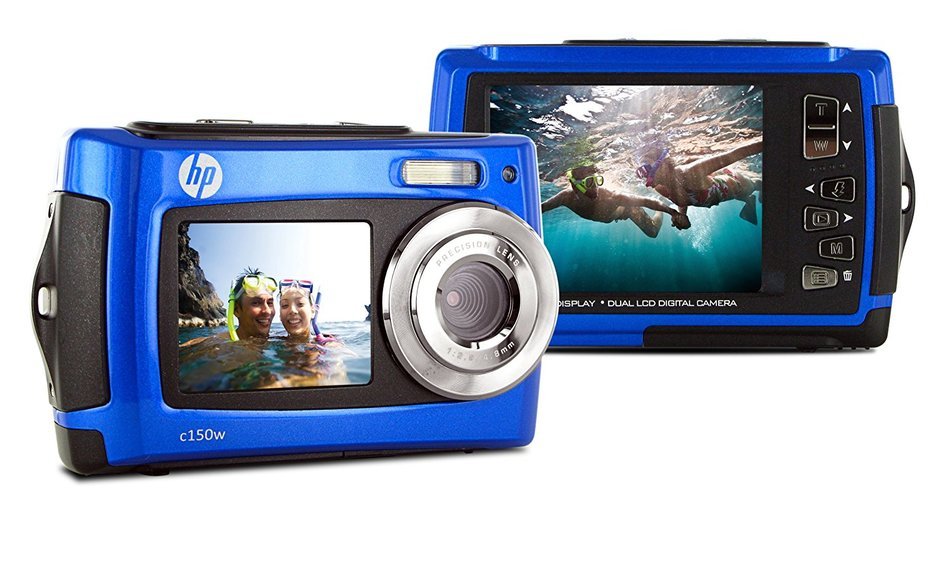 HP C150W Waterproof Camera - Blue (8MP) 2.7 inch LCD N6