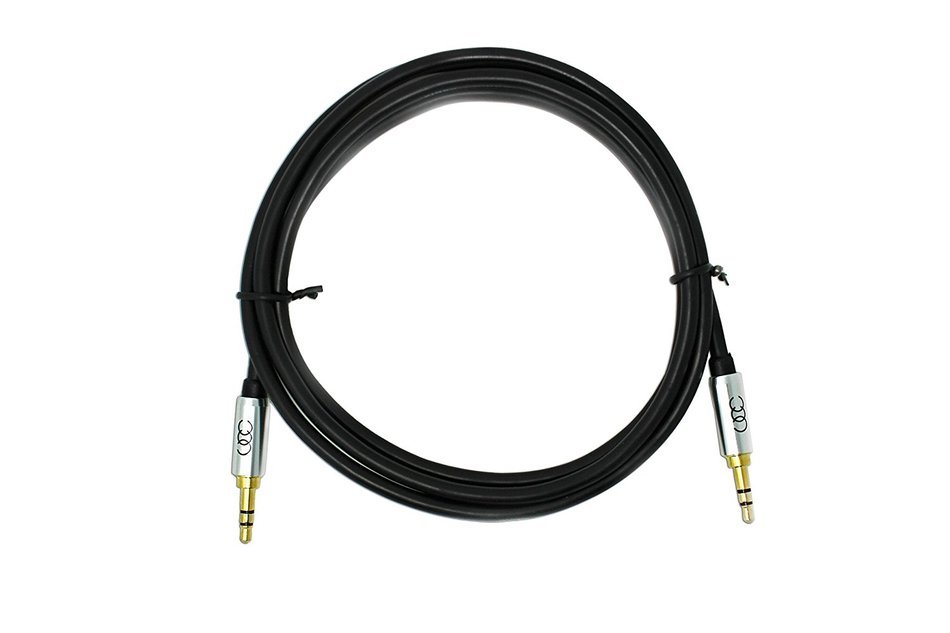 2X 3.5mm Aux Cord ( 2.5 meter / 8 Feet each ) Universal Durable Auxiliary Cable for Car - Flexible PVC with Limited... N19