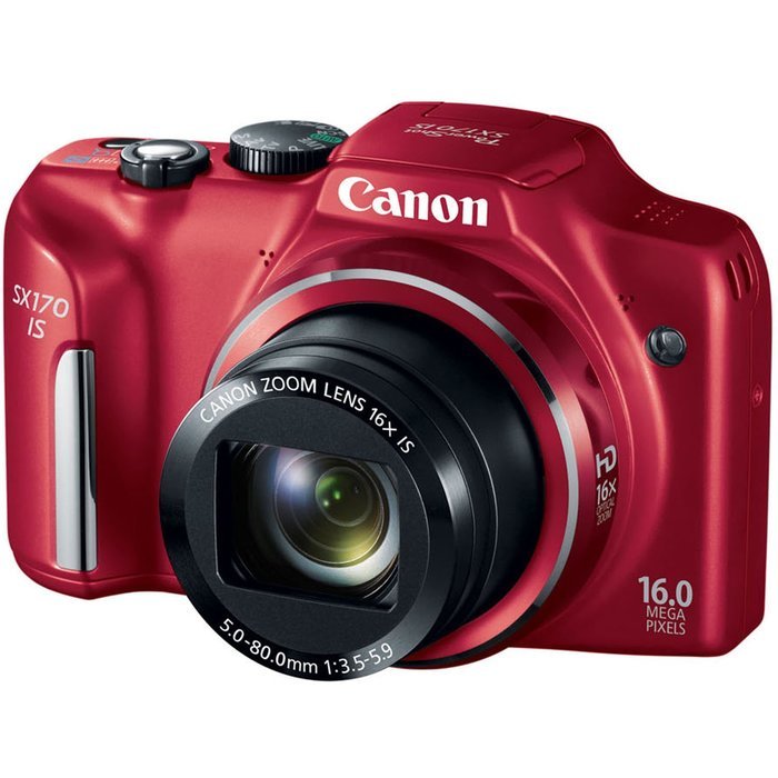 Canon PowerShot SX170 IS 16.0 MP Digital Camera, Black (discontinued by manufacturer) N7