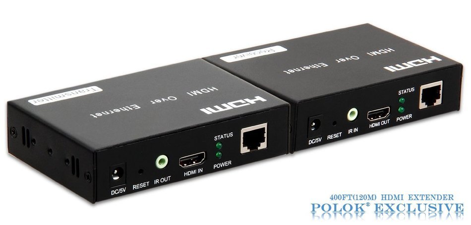 DISTANCER HDMI Extender by TCP/IP Over Ethernet Over Single Cat5e Cat6 Cable Up to 395ft(120m) with IR, Support... N6