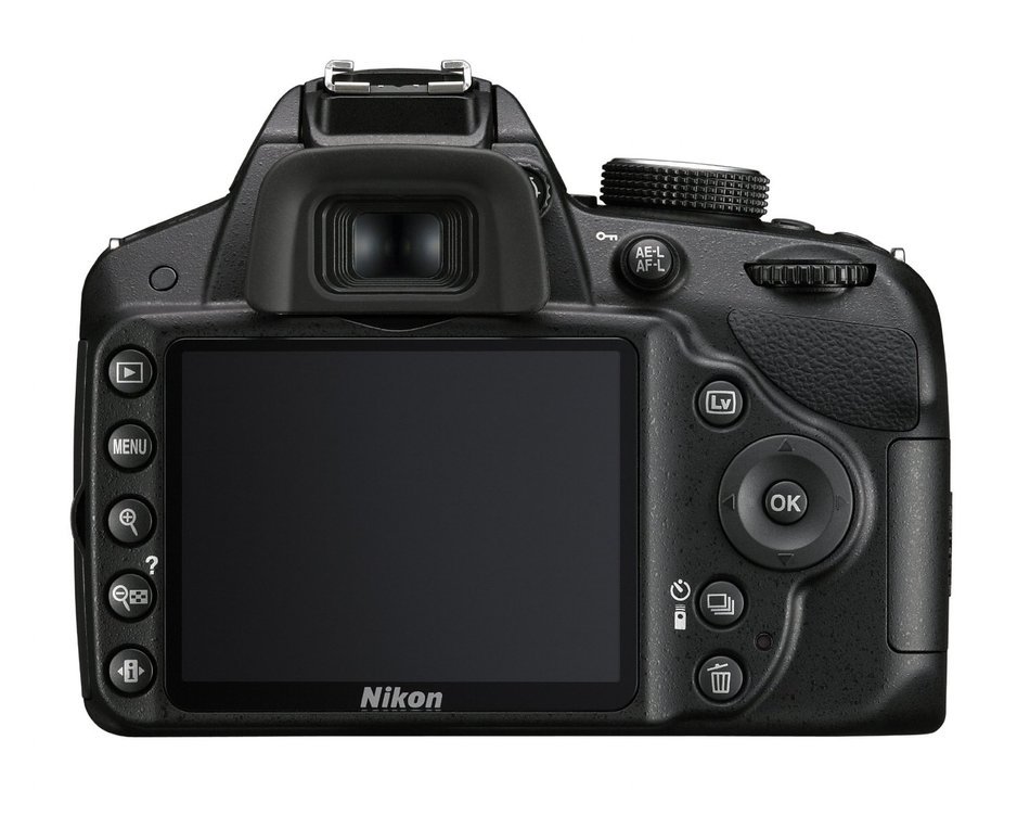 Nikon D3200 Digital SLR with 18-55mm VR II Compact Lens Kit - Black (24.2 MP) 3.0 inch LCD N4