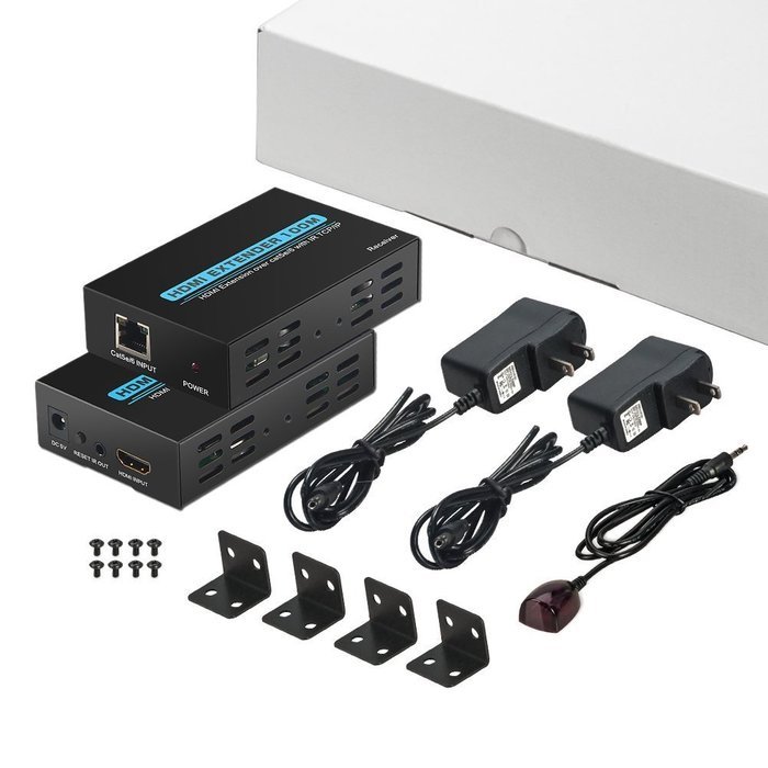 HDMI Extender, Matcis&reg; HDMI Signal Extenders Over CAT 5e/6 UTP/STP Ethernet Cable Up to 120m (Up to 120M, Sender... N36