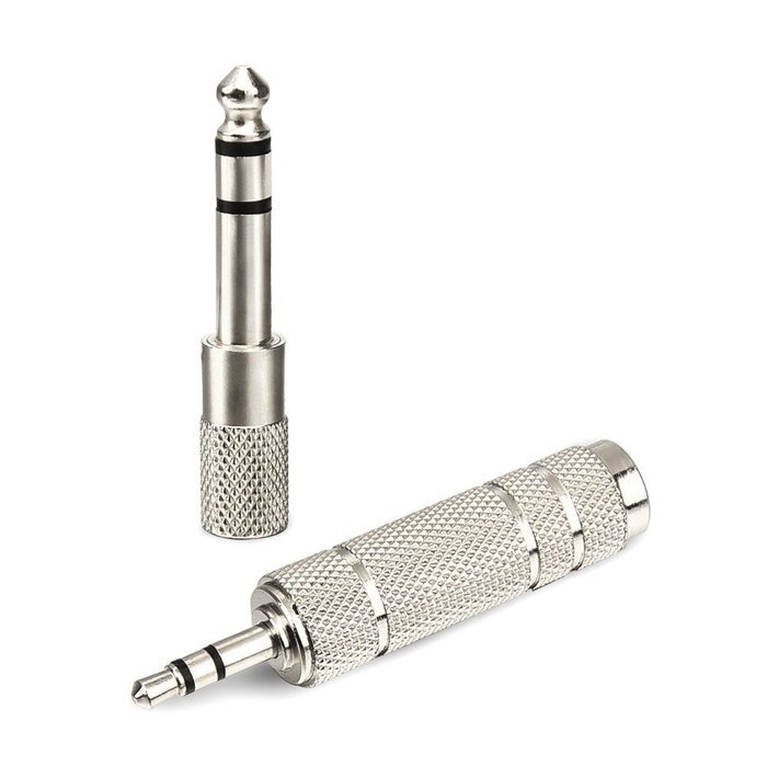 eBoot Headphone Adapter 6.35 mm (1/ 4 Inch) Male to 3.5 mm Female Stereo Adapter Plus 3.5 mm Stereo Male to 6.35... N2