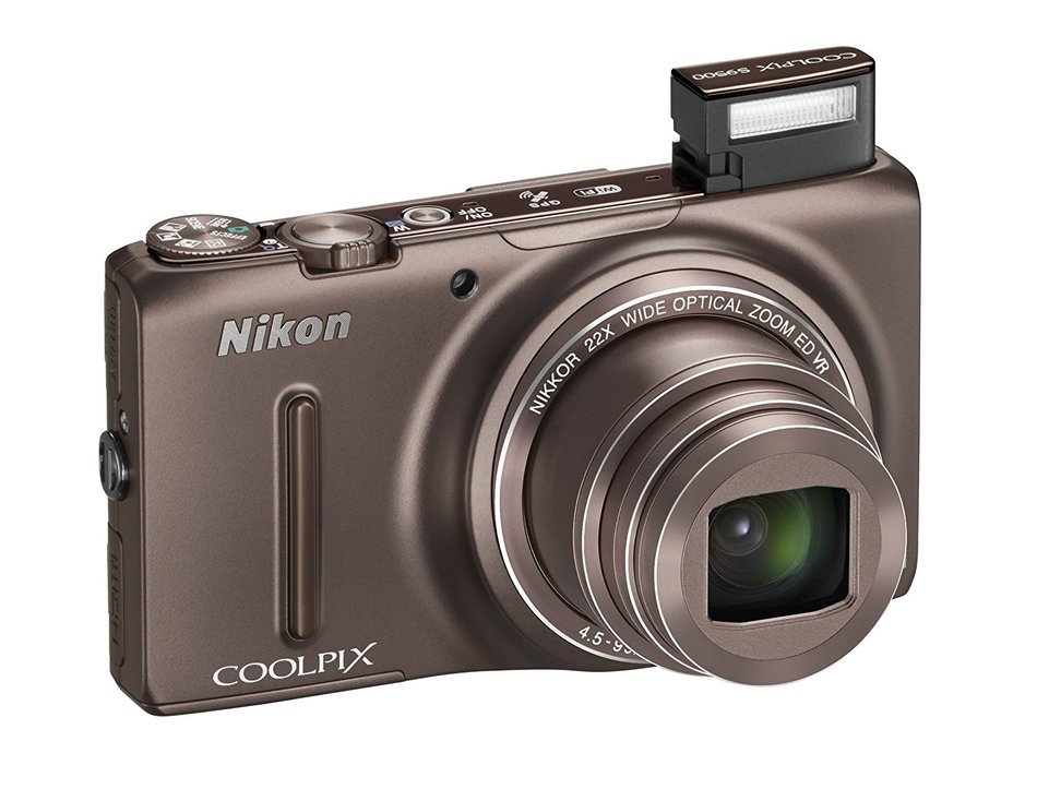 Nikon 2013 Coolpix S9500 Digital Camera brown 18.1 MP 22x - International Version N2