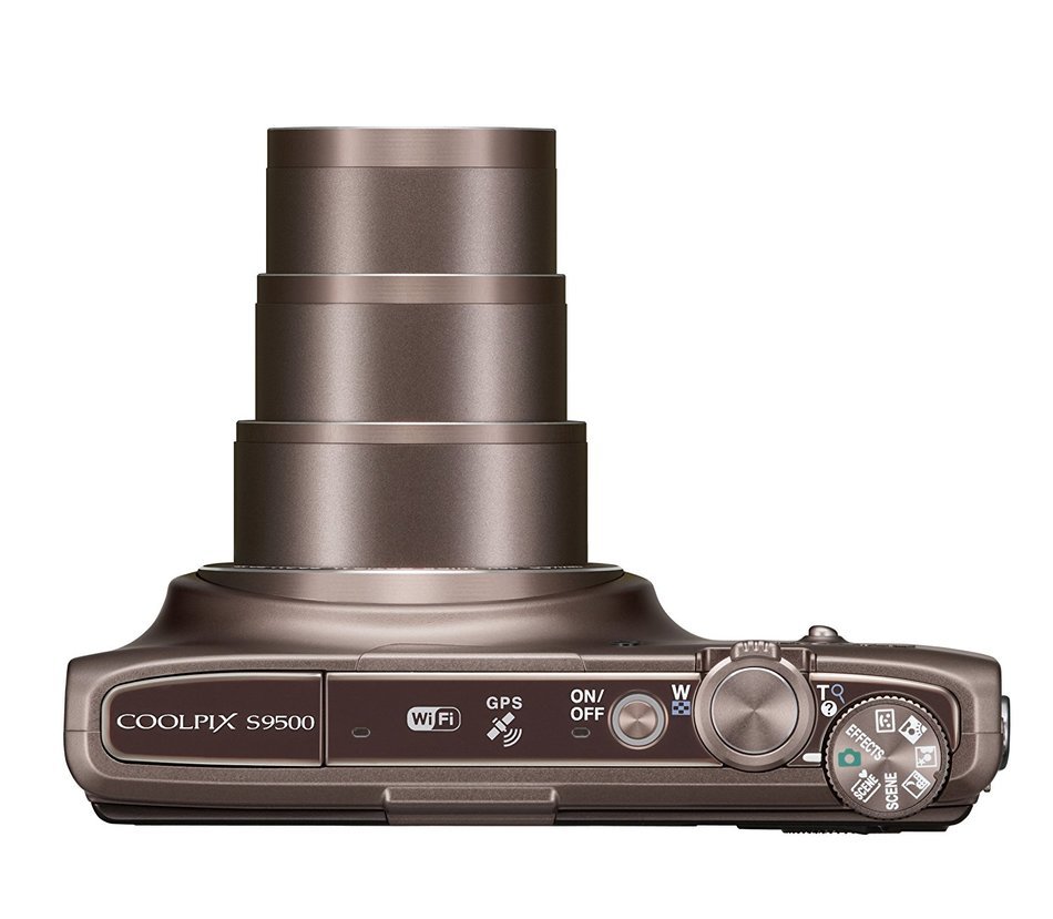 Nikon 2013 Coolpix S9500 Digital Camera brown 18.1 MP 22x - International Version N3