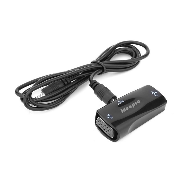 IDEAPRO Active HD 1080P HDMI Female to VGA Female Converter Adapter Dongle with 3.5mm Audio for Laptop PC Xbox... N7
