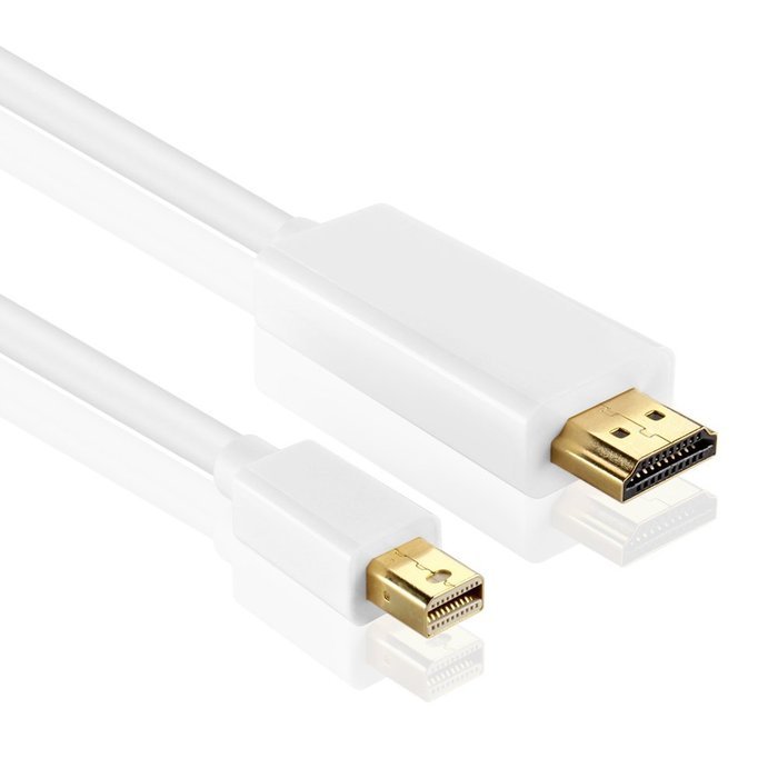 TNP Mini DisplayPort to HDMI Adapter Cable (15FT) - 4K 4Kx2K 2160P Ultra HD UHD (Thunderbolt 2 Compatible) mDP... N3