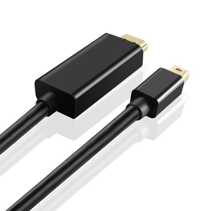 TNP Mini DisplayPort to HDMI Adapter Cable (15FT) - 4K 4Kx2K 2160P Ultra HD UHD (Thunderbolt 2 Compatible) mDP... N5